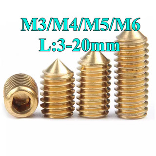 (((LXY) Vít trí lục giác đầu nhọn Đồng-Ốc cấy lục giác âm đầu nhọn các loại/Bộ vít cấy / trí lục giác/vít cấy/vít trí M3 / M4 / M5 / M6 * L3-20MM (RM-VN-1)