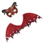 YOI Devil CosplayPhụ kiện Bộ nửa mặt và cánh quỷ có dây đeo đàn hồi