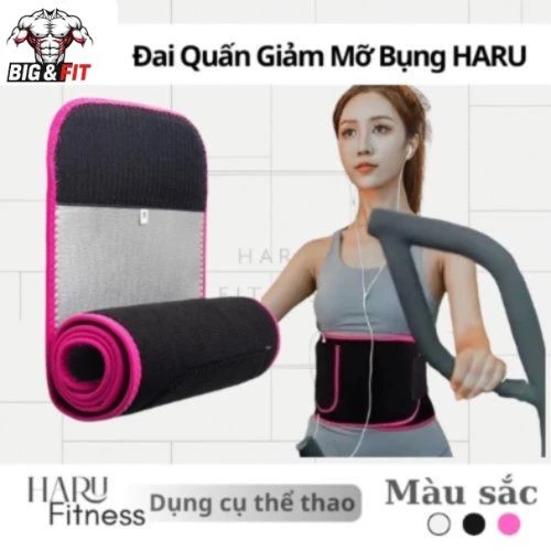 Big & Fit - Đai Quấn Giảm Mỡ Bụng HARU – Đai Quấn Bụng Đốt Mỡ, Siết Eo, Thấm Mồ Hôi, Tiện Lợi Chạy Bộ HR60 — ảnh 1