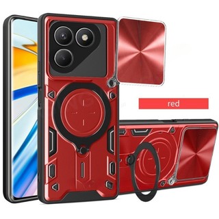Vỏ cho Tecno Pova 7/Ultra/Spark/Slim/Curve/40C 4G/5G, chống sốc, giá đỡ ring, trượt, bảo vệ toàn diện, chống rơi