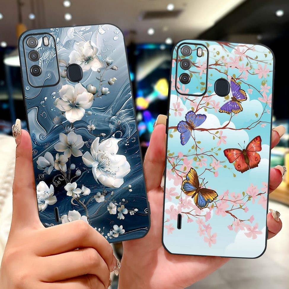 Ốp điện thoại ITEL Vision 1 Pro ITEL S16 Vỏ silicon thẩm mỹ mèo dễ thương thời trang sơn hoa mềm