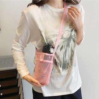 ✪G Lưới Giữ Nhiệt Cốc Du Lịch Di Động Đơn Giản Tam Giác Cốc Nước Bảo Vệ Đa Năng Giá Đỡ Cốc Nước Đeo Ngang MWGO