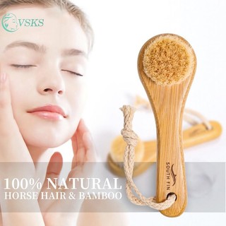 Chenlongshang 1 Bàn Chải Tẩy Tế Bào Chết Bàn Chải Làm Sạch Da Mặt Tre Làm Sạch Da Mặt Massage Chăm Sóc Mặt Bàn Chải Sâu Lỗ Chân Lông Làm Sạch EN