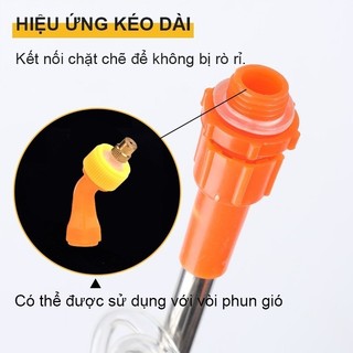 [COD] Cần Phun Thuốc Rút Gọn Inox – Đầu Xịt Đồng, Dài 2.4 - 4.4m, Gắn Bình Xịt