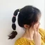 Scrunchies Màu Đàn Hồi Cho Tóc Duổi Ngựa Và Bun - Bộ 5 Chiếc Thời Trang