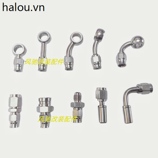 Xe Máy Sửa Đổi Thép Không Gỉ Phanh Thép Họng Phanh Ống Dầu Khớp Nhanh Kết Nối Ống Teflon Phanh Cáp