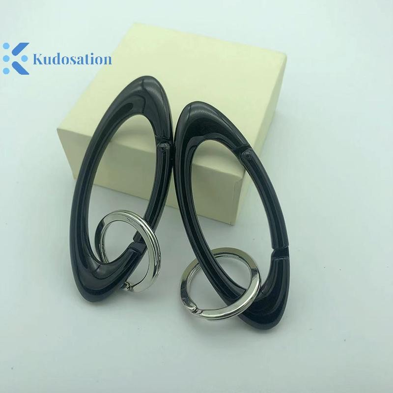 Kudosation Hợp Kim Kẽm Móc Khóa Hình Bầu Dục Đa Năng Leo Núi Móc Khóa Phụ Kiện