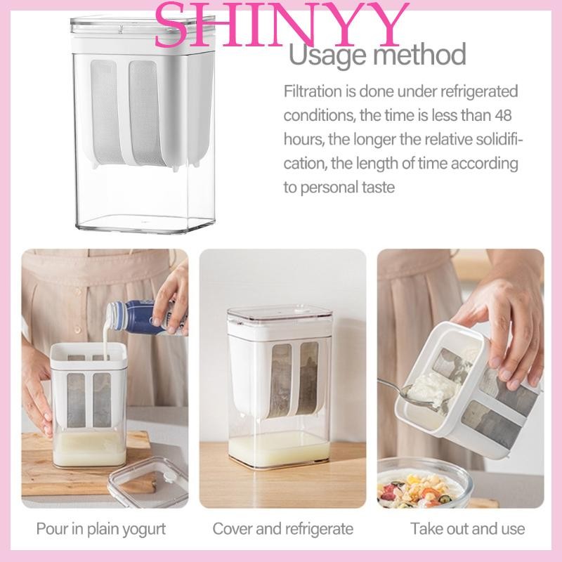 SHI Hướng Dẫn Sử Dụng Sữa Chua Lọc Thép Không Gỉ Dụng Cụ Tách Whey Hiệu Quả Cho Bữa Sáng Món Tráng Miệng Và Khỏe Mạnh