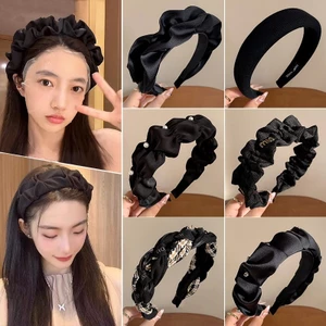 Băng đô xếp li màu đen Băng đô chống trượt toàn diện