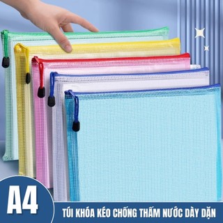 Túi Lưới A4 Trong Suốt Nhiều Màu - Túi Đựng Giấy Tờ Văn Phòng, Học Sinh, Bền Đẹp, Dễ Mang Theo