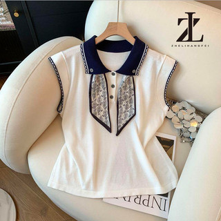 Phiên bản Hàn Quốc Ve Áo Cổ Áo Dệt Kim Nữ Áo Vest Không Tay Top