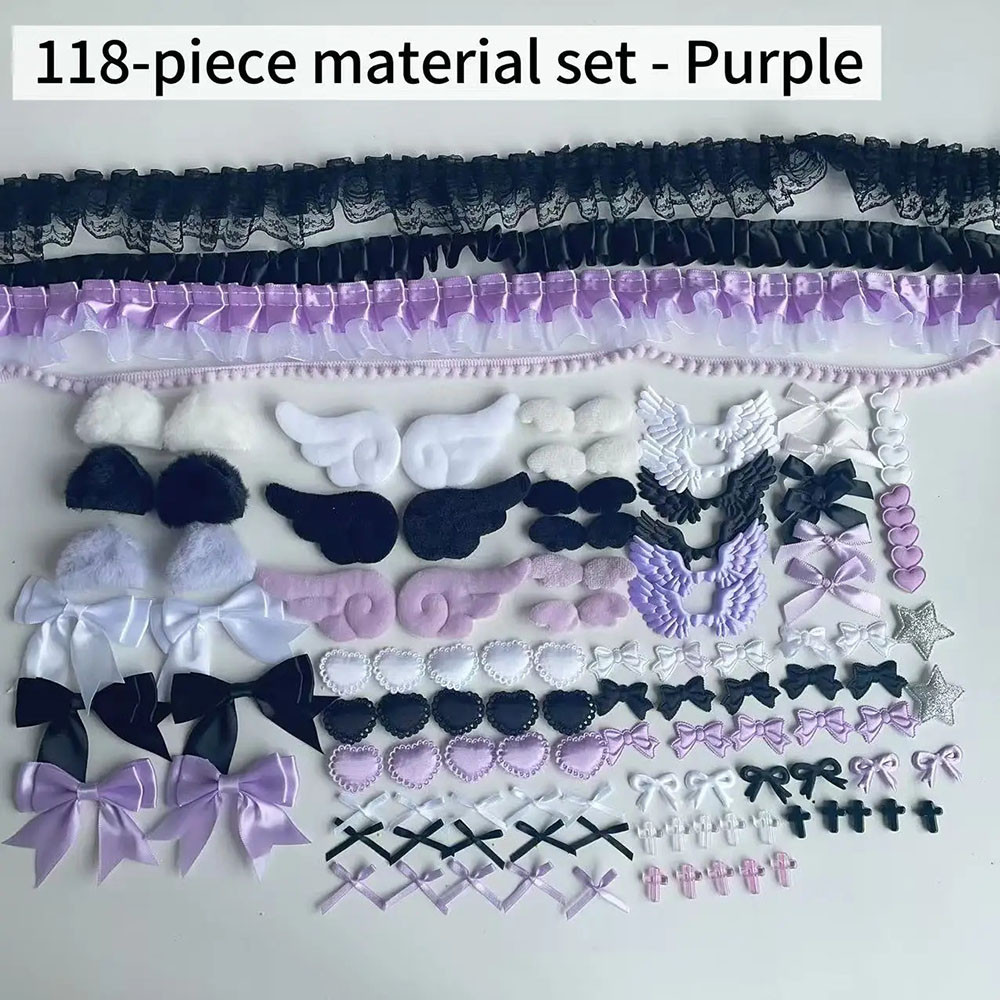Bìa Thẻ Phụ Kiện Trang Trí Quà Tặng Handmade DIY Sang Trọng Tai Nhà Deocr Hoạt Hình 118 Cái / bộ Dễ Thương