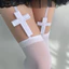 Tất Nhung Co Giãn trên Đầu Gối cho Cosplay và Lễ Hội Âm Nhạc - Phong Cách Gothic & Punk, Anti-Slip Design (2 Màu)