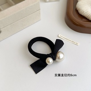 Dây buộc tóc Hàn Quốc ngọc trai, đơn giản sành điệu với khăn liền mạch