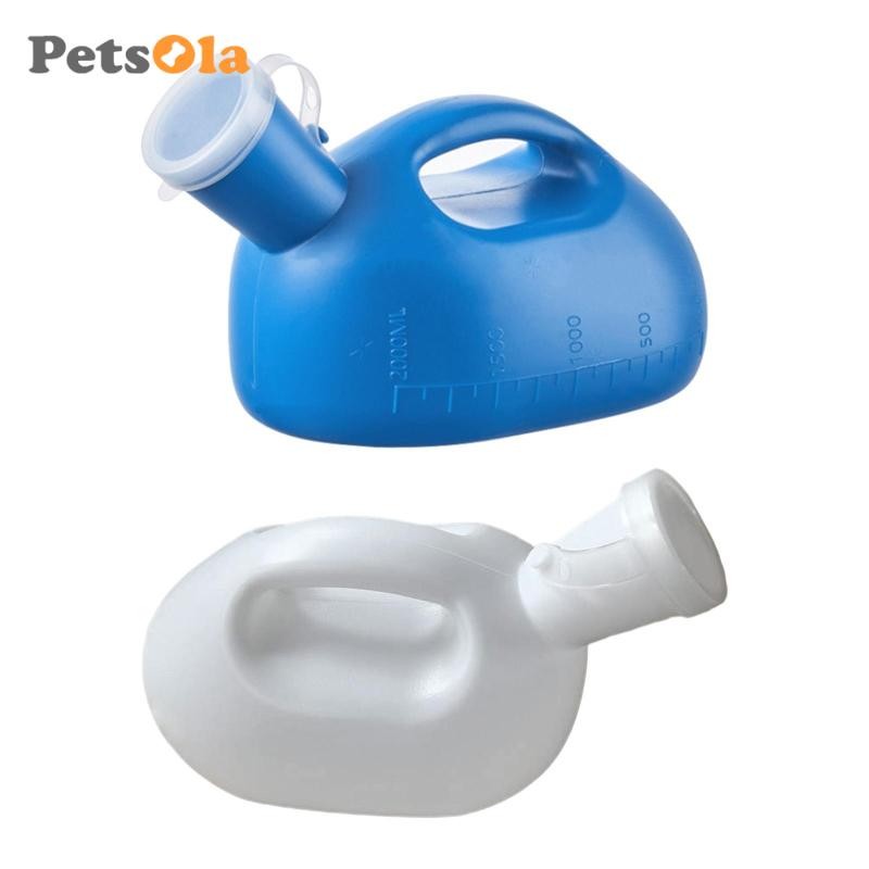 Nước Tiểu Nam 2000ml Nhẹ Di Động Có Tay Cầm Hộp Đựng Có Nắp Cho Du Lịch Cắm Trại Xe Nam Không Tự Chủ