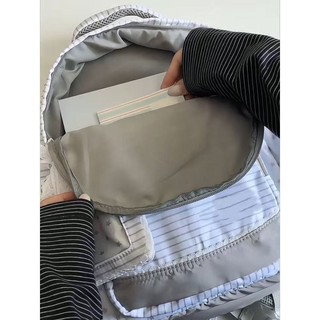 Ba lô phù hợp sọc đơn giản phong cách Hàn Quốc phong cách mới