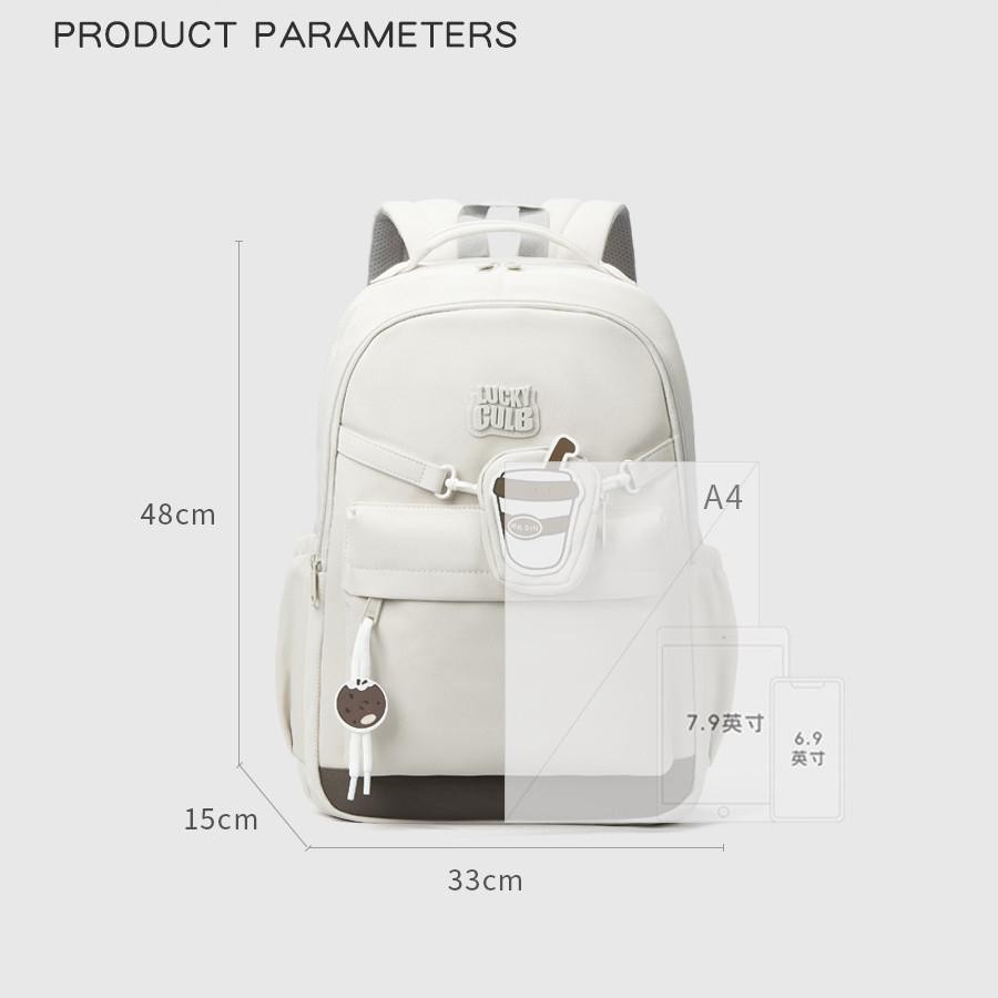 Balo Đi Học Thời Trang Ulzzang Hàn Quốc, Dễ Thương, Nhiều Ngăn, Đựng Vừa Laptop, Phù Hợp Đi Làm Đi Chơi