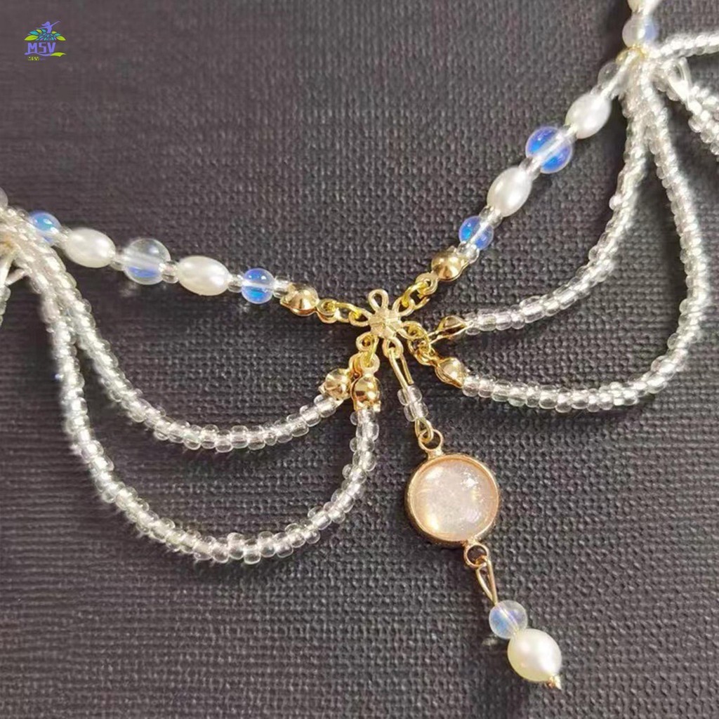 Dây Xích Mũ Đội Đầu Có Thể Điều Chỉnh Mặt Dây Chuyền Mũ Trang Sức Thanh Lịch Cho Công Chúa Đảng Ủng Hộ Phụ Kiện
