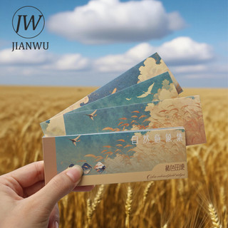 JIANWU Hình Ảnh Tự Nhiên Series Vintage Bầu Trời Mây Phong Cảnh Chất Liệu Cắt Dán Sách Sáng Tạo DIY Tạp Chí Văn Phòng Phẩm