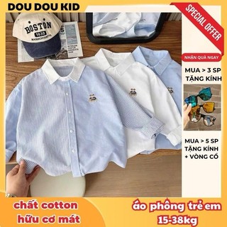 [15-50kg] SM09 Áo Sơ Mi Bé Trai 15-48kg,Chất Áo Đẹp Mát Cho Cà Bé Đi Học Thấm Hút Mồ Hôi