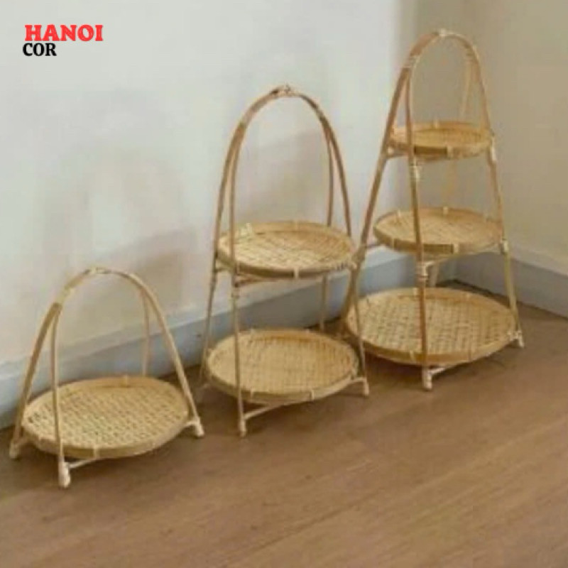 Mẹt tre tầng để bàn 1,2,3 tầng cho không gian thanh lịch, gần gũi mà độc đáo