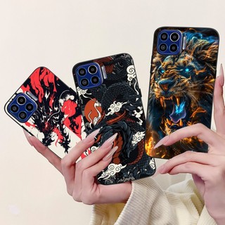 Dành Cho Motorola One 5G 2020 Vỏ Rồng Mát Trái Tim Tình Yêu Hoạt Hình Silicon Mềm TPU Màu Đen Cho Moto One 5G Vỏ Điện Thoại
