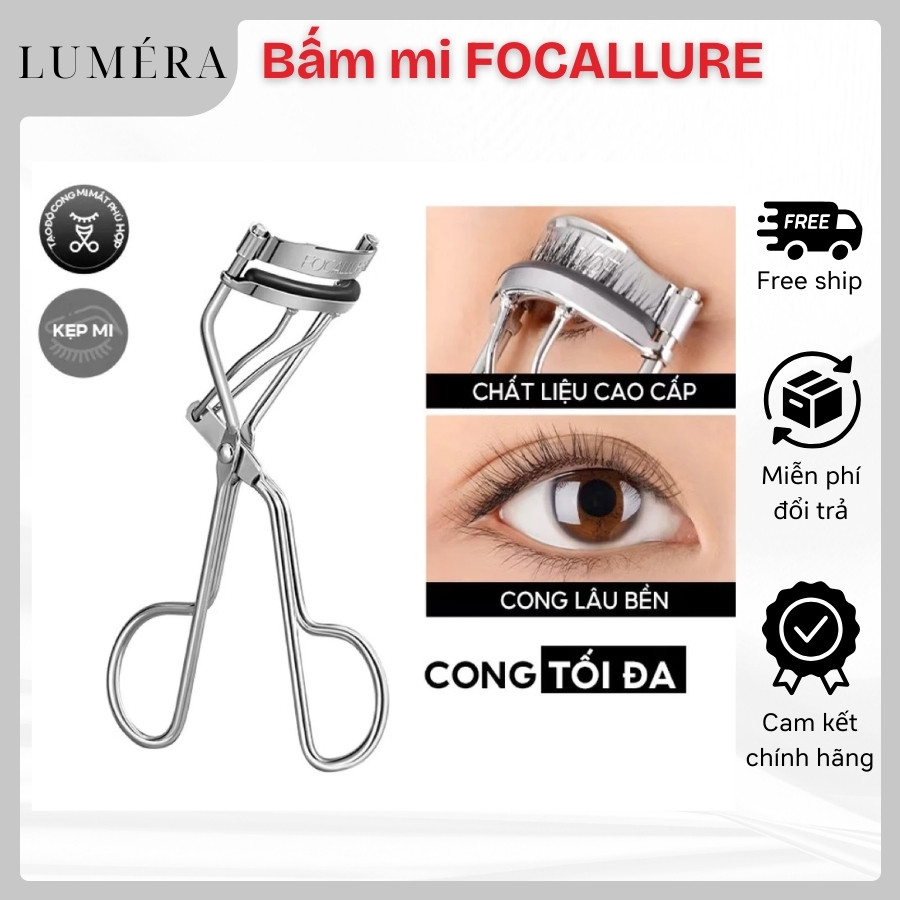 Kẹp Bấm Mi FOCALLURE FA199 Eyelash Curler 32g Làm Cong Mi Tự Nhiên Giữ Forrm Dài Lâu