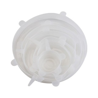Bộ nắp silicon co giãn ấm cúng 6 chiếc Vỏ bát đĩa hiệu quả Vỏ bát silicon cho sự tươi mát và