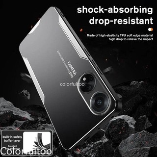 Ốp Lưng Cho Oppo A18 A38 A58 A78 A98 A79 4G 5G Vỏ Cứng Giáp Chống Sốc Kim Loại Hai Màu Chống Rơi Mờ Full Bảo Vệ Camera Vỏ Điện Thoại Cho A 18 OppoA38
