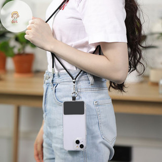 Dây đeo chéo TWE Dây đeo vòng cổ Đa năng Điều chỉnh điện thoại di động Dây dài có kẹp Dây buộc chống mất VN