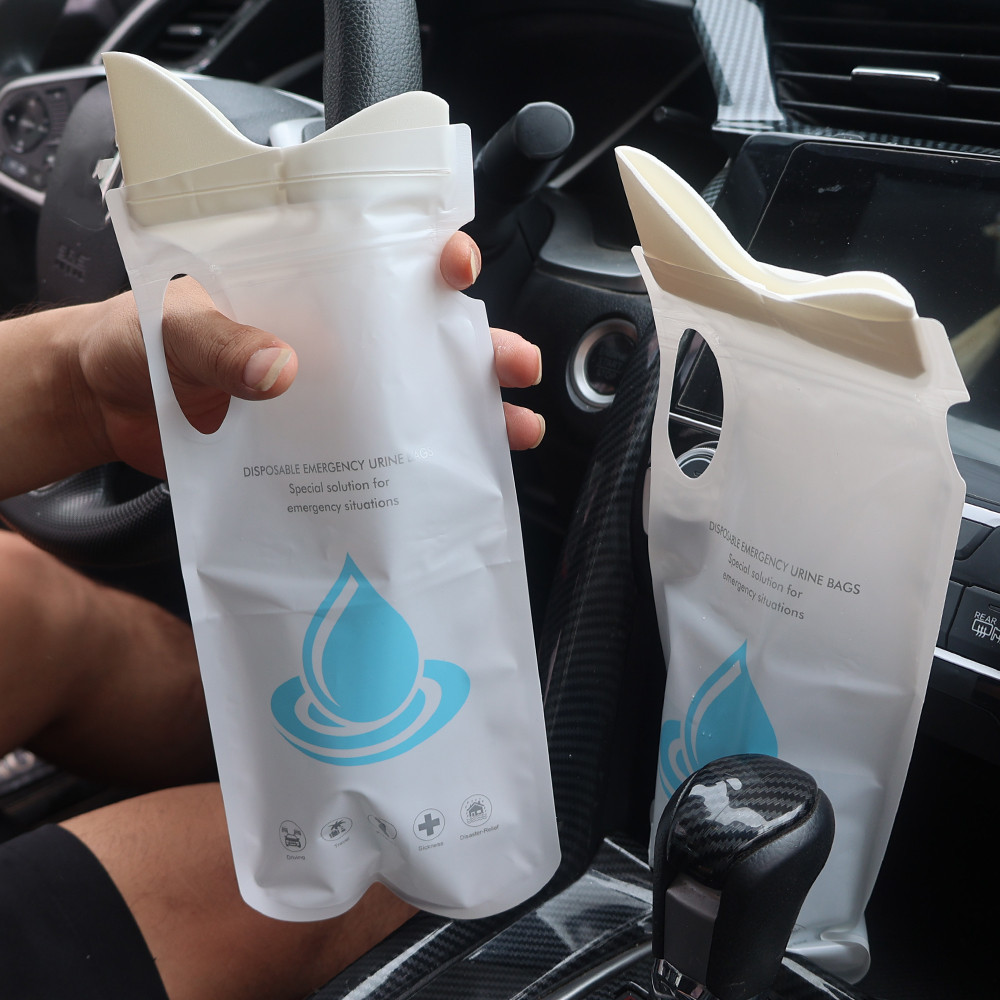1 / 2 / 4 Túi đi tiểu khẩn cấp 700ML - Túi đi tiểu Unisex - Túi nôn - Dùng một lần, kín, di động - Dành cho du lịch, cắm trại, kẹt xe - Dành cho nam nữ Trẻ em