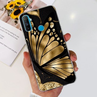 Dành Cho Realme C3 Vỏ RMX2027 RMX2020 RMX2021 Thiết Kế Mới Hoa Thời Trang Mềm Mại Trong Suốt Silicon Dành Cho Realme Narzo 10 10A Ốp Lưng