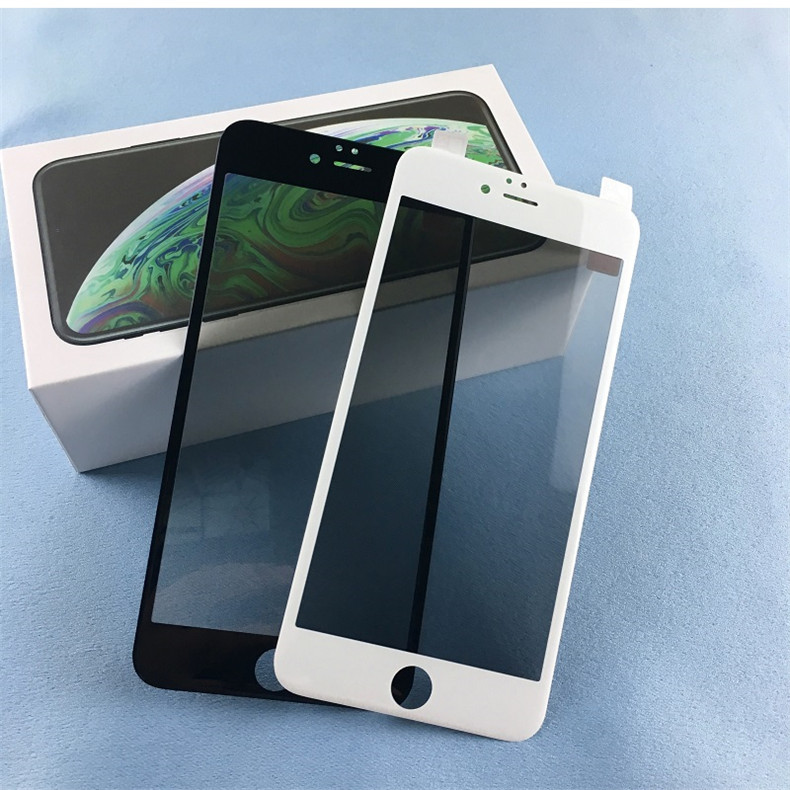 Iphone8 8Plus 7Plus 6Plus 6SPlus SE2022 SE2020 400D Chống Gián Điệp Riêng Tư Đen Trắng Cạnh Kính Cường Lực Phim Cho iPhone 8 7 6 6S Plus SE 2020 2022 Bảo Vệ Màn Hình Điện Thoại Chống Trầy Xước