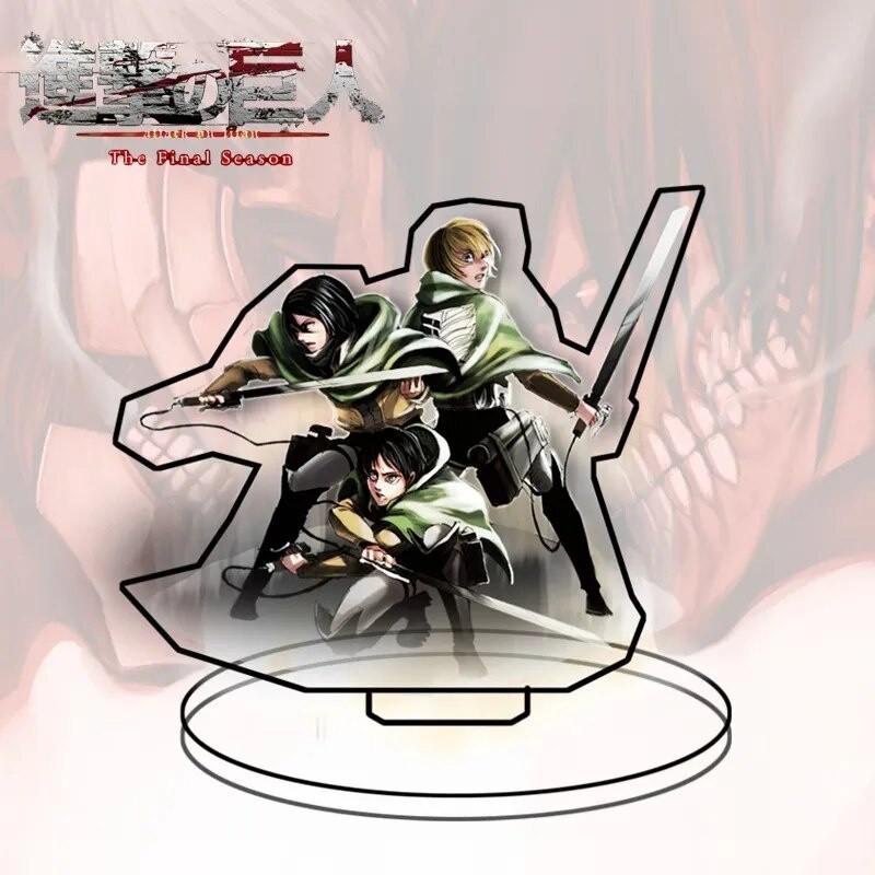 Mô hình Standee Hot Sale Anime Attack on Titan Charms Figures Acrylic luvx Phụ kiện trang trí để bàn góc học tập