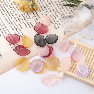 Phong cách cổ tích! Hoa lưới lãng mạn, mảnh tròn, đồ trang sức DIY, bông tai, phụ kiện tóc, vật liệu