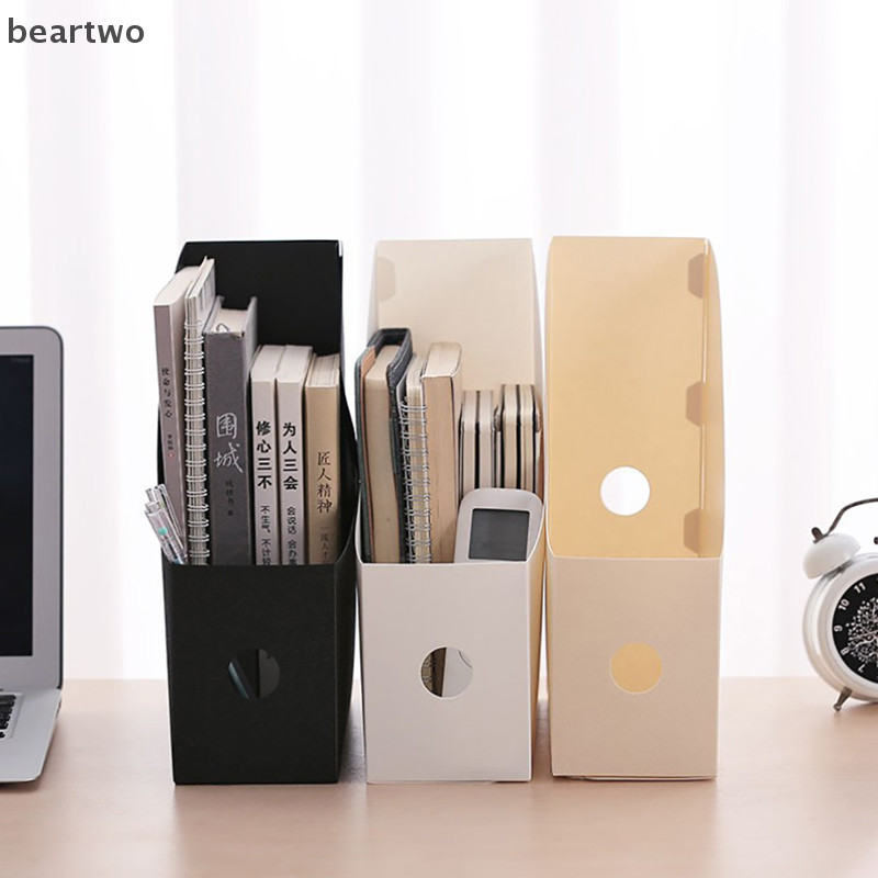 < Beartwo > Hộp lưu trữ tệp tài liệu văn phòng Máy tính để bàn gấp Lưu trữ Đồ dùng văn phòng Đẹp