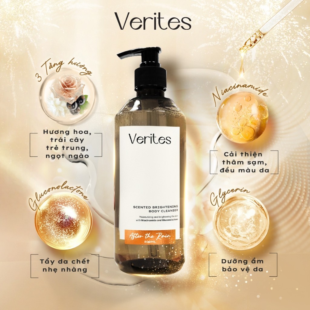 Ảnh Sữa tắm hương nước hoa VERITES Body Wash Signature Collection, hỗ trợ làm sáng cấp ẩm 3