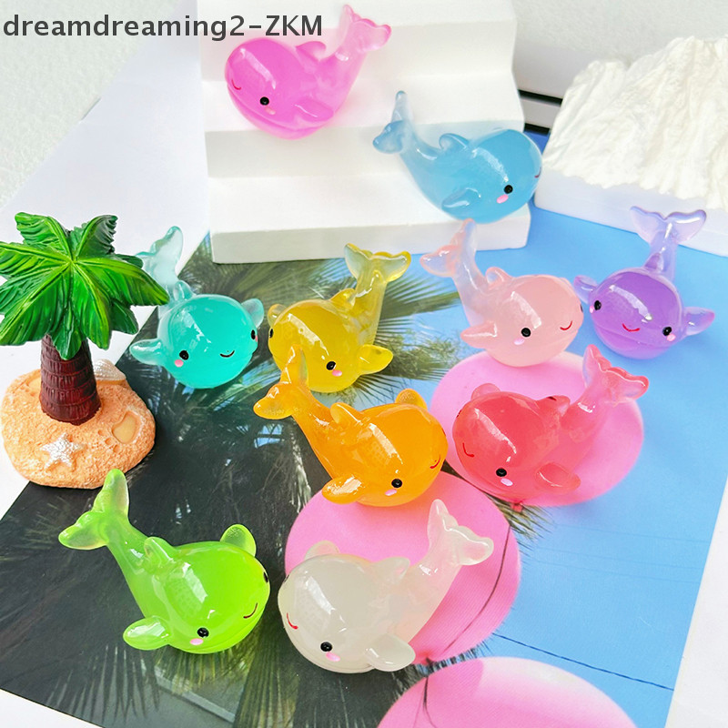 [dreamdreaming] 1 Cá Voi Dạ Quang Trang Trí Nhà Cảnh Quan Nhựa Thủ Công Phát Sáng Vườn Cá Voi Cá Thu Nhỏ Đồ Trang Trí Trang Trí [zkm]