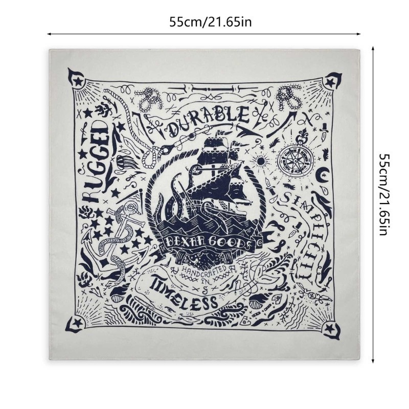 Woke 21inch Tây In Bandanas Cho Dạo Phố Người Lớn Unisex Hiphop Headwrap
