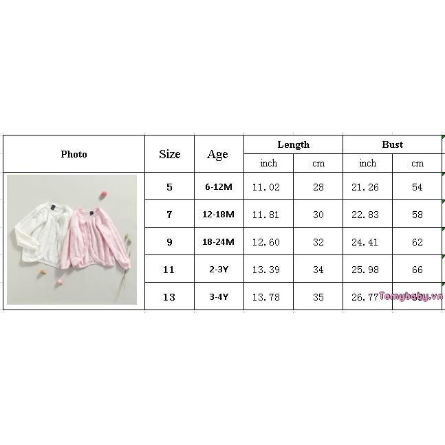 Áo len Cardigan trẻ em bé gái dài tay dễ thương cổ tròn có nút lên áo len dệt kim