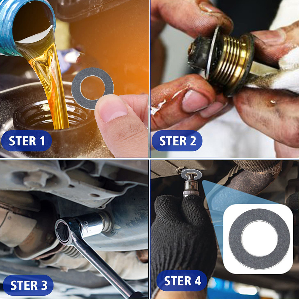 Máy rửa phích cắm thoát dầu ô tô 90430-12031 - Gioăng nhôm vừa vặn chính xác cho chảo dầu động cơ Toyota / Lexus