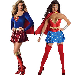 Siêu Anh Hùng Wonder Người Phụ Nữ Trang Phục Halloween Người Lớn Hai Chiều Nữ