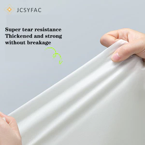 Jcsyfac Áo mưa có mũ trùm đầu dành cho người lớn Áo mưa dài một mảnh có thể tái sử dụng cho nam và nữ Áo mưa chống nước du lịch ngoài trời Áo mưa trong suốt mới