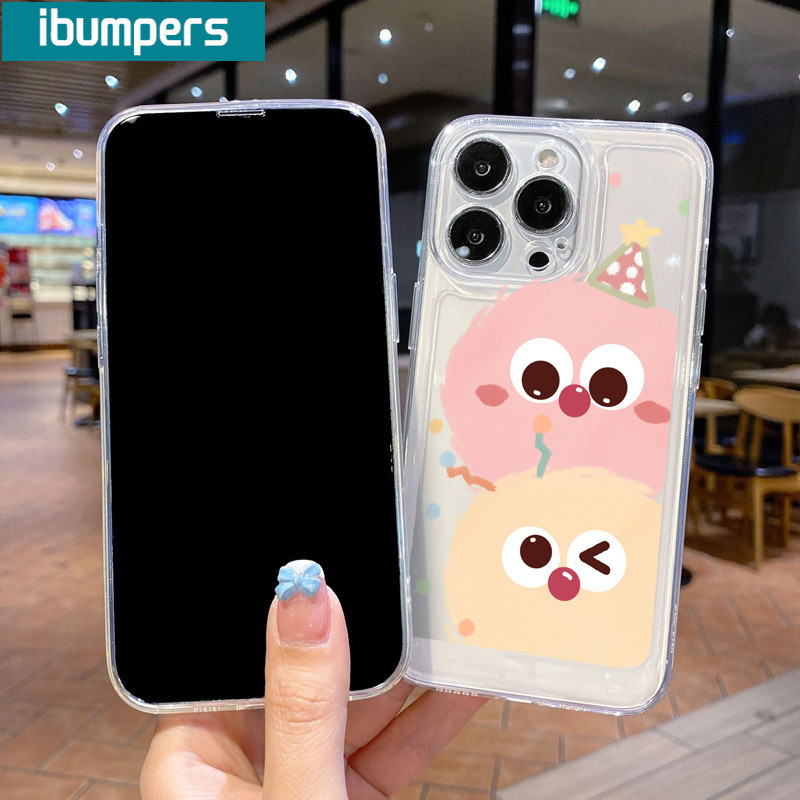 ibumpers Ốp lưng Iphone đẹp hài hước hoạt hình In hình Trong Suốt Ốp điện thoại TPU Silicone Mềm Chống sốc Chống bẩn Cho Iphone 15 14 12 13 11 Pro Max IP 7 8 Plus Iphon X XS XR