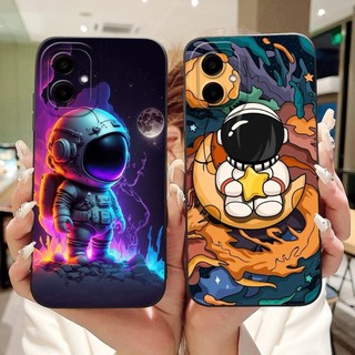 Dành Cho Samsung Galaxy A06 Vỏ Bảo Vệ Ống Kính Samsung A06 Phi Hành Gia Dễ Thương Mèo Khủng Long Hoạt Hình Silicon Mềm Jelly Vỏ Điện Thoại
