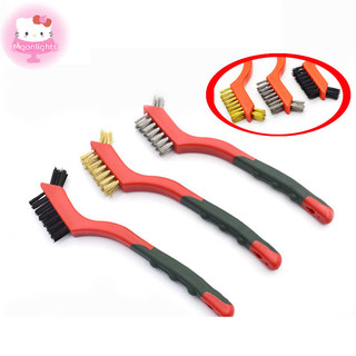 Moonlights Double End Brush Stainles Steel Wire Brush Cleaning Rust Removal Polishing Tool EN
