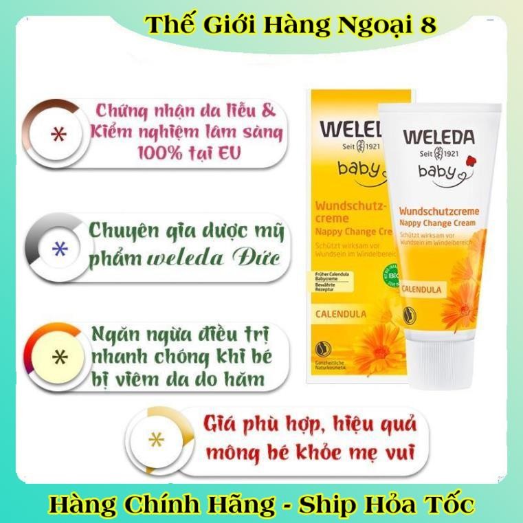 Kem chống hăm Weleda Đức hữu cơ CAO CẤP (chuẩn Đức) Organic BIO -Nội địa Đức Đủ Bill
