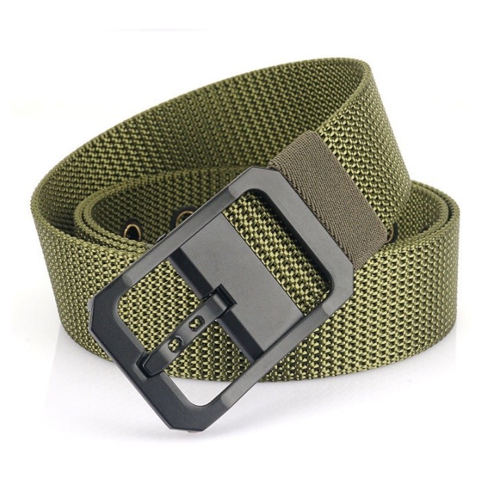 Thắt lưng nam vải dù cao cấp_Men's Canvas Webbed Belt