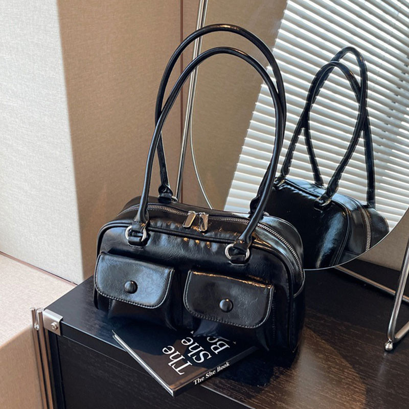 Túi đeo một vai nữ Nico Pony Túi đôi Boston Túi da PU | Shopee Việt Nam