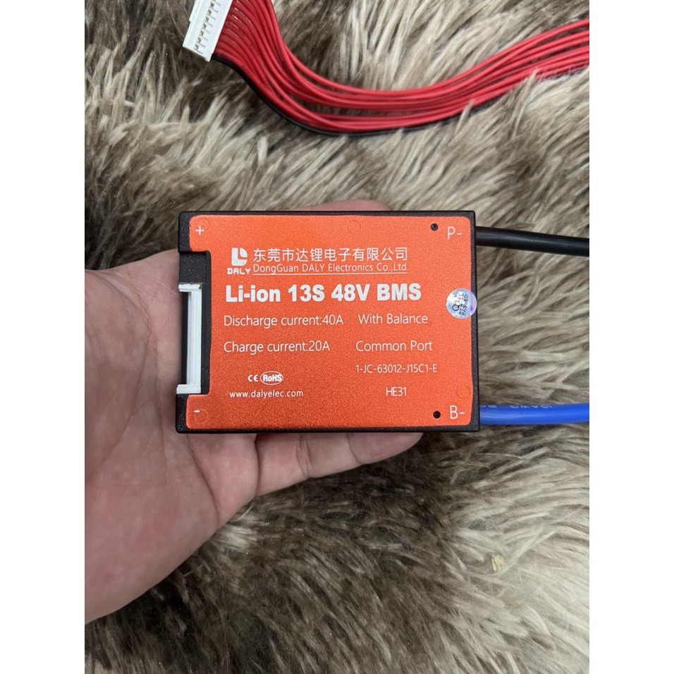 Mạch BMS DALY 13s 48V 40A chính hãng, bảo vệ pin 18650 Lithium Ion ...